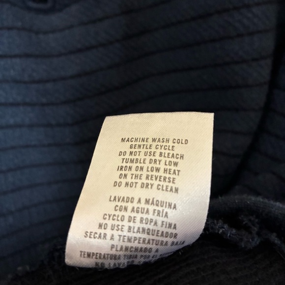 Julian & Mark Striped Quarter Zip Sweater Men’s L Navy Golf Long Sleeve - Picture 6 of 6